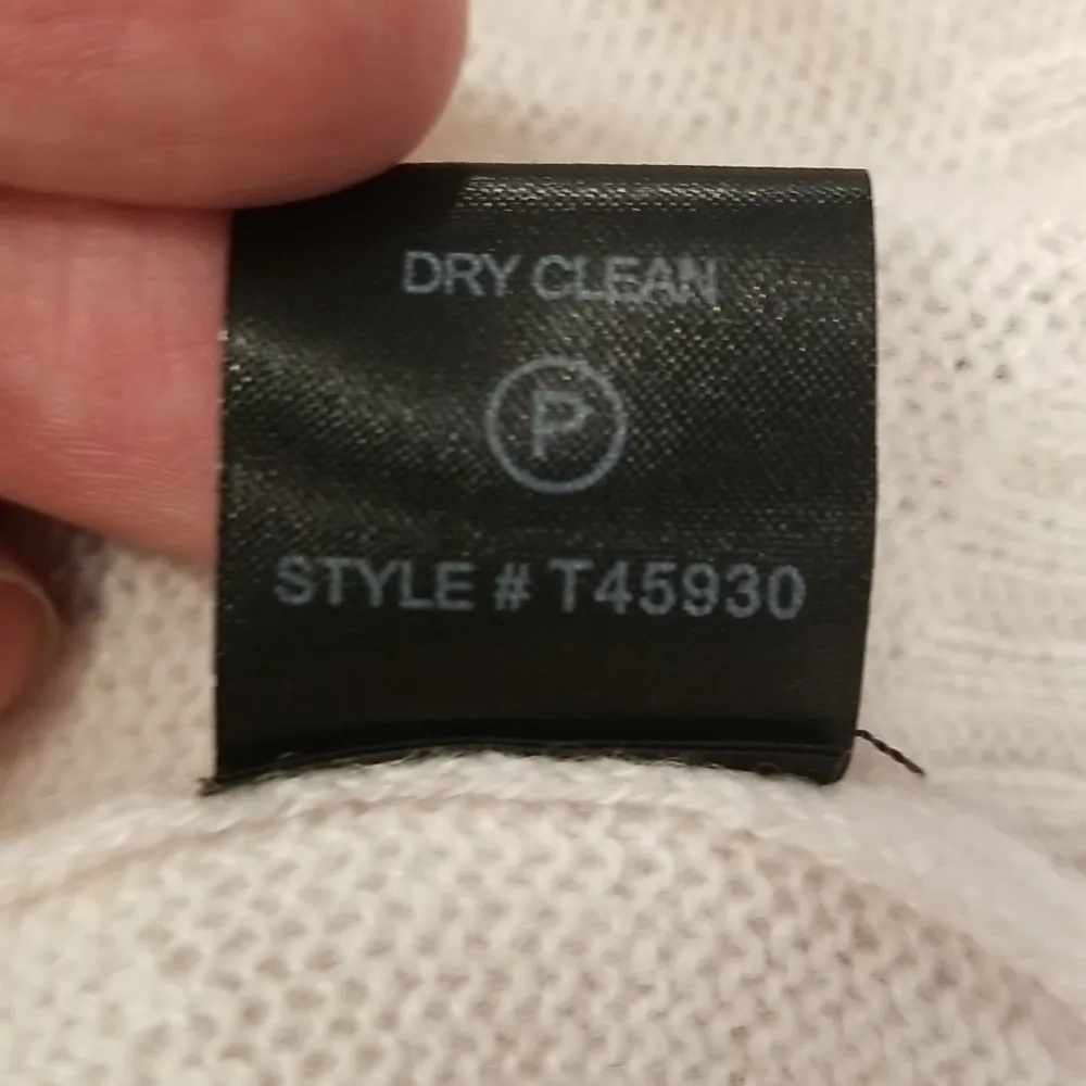 đź’•SKULL CASHMEREđź’• Ski Skull Print Pullover Turtleneck Sweater ~ Off White L NWT - Image 12