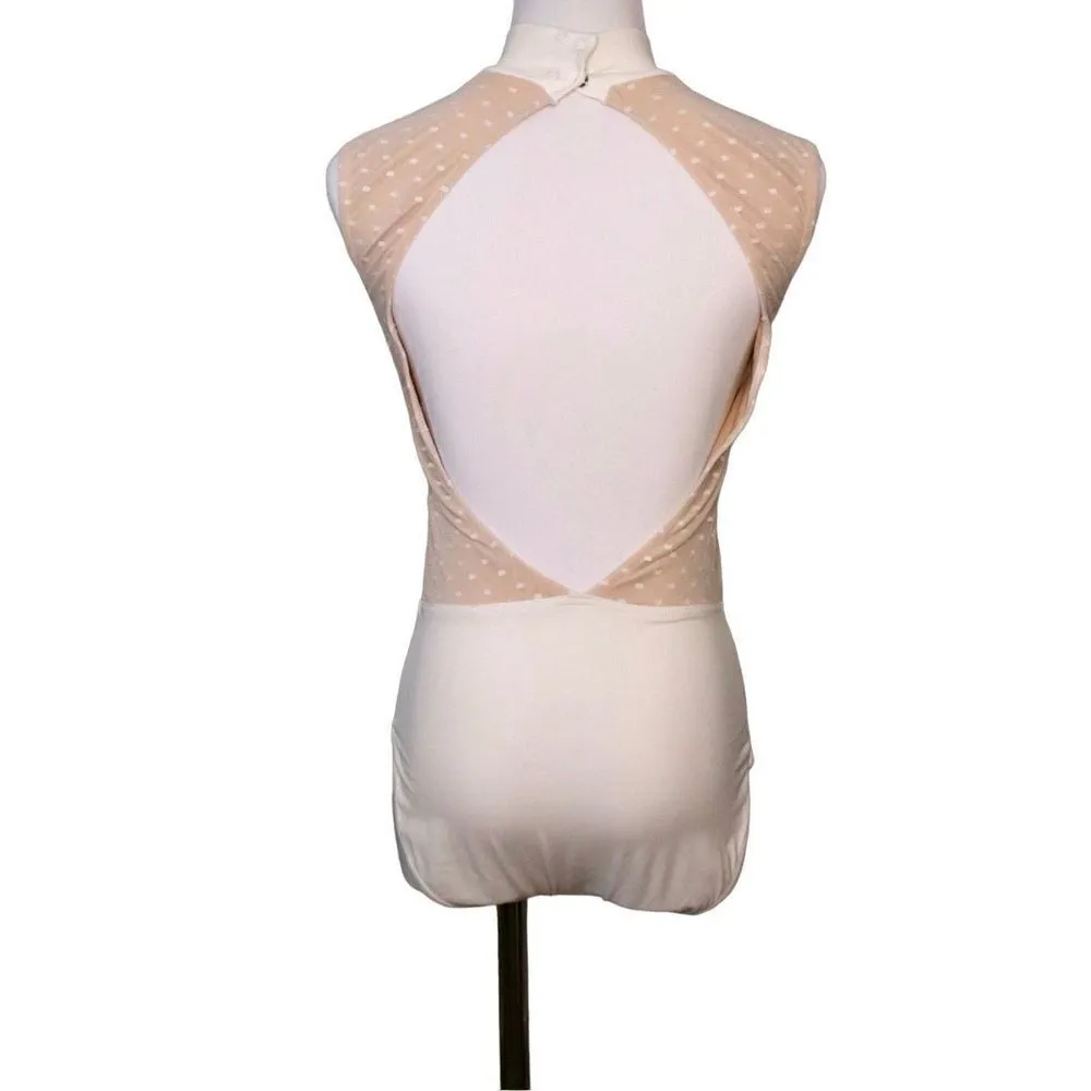 Balera Dance Performance White Point D'Esprit Bodice Leotard MT10549 Adult Mediu Size M - Image 4
