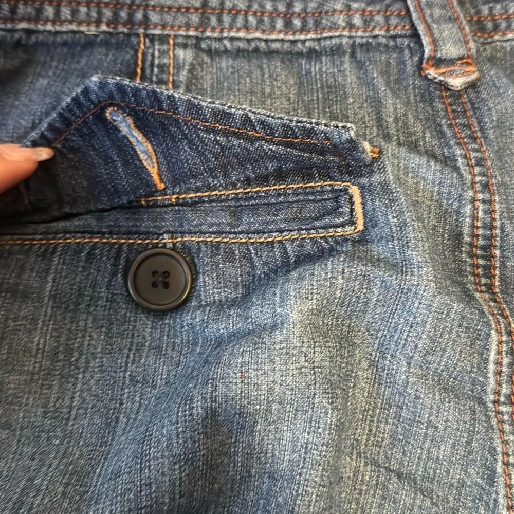 Vintage Ralph Lauren Polo Denim Jean Pleated Front Shorts Womens Size 6 100% Cot - Image 8