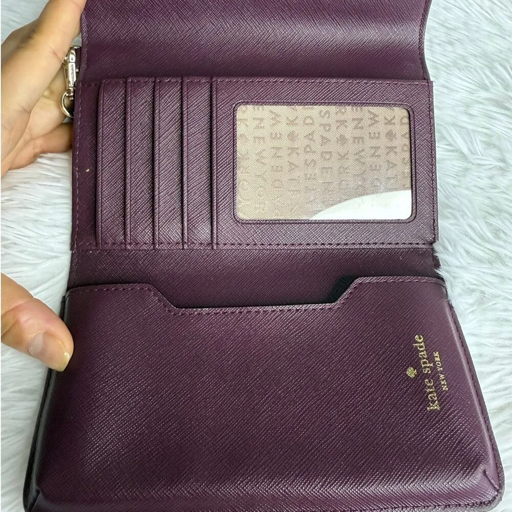 Kate Spade New York Burgundy Wallet Wristlet - Image 7