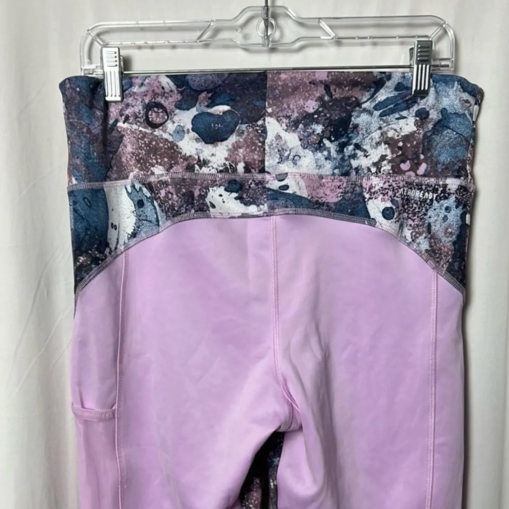 Adidas x Zoe Saldana Prime Green Aeroready 7/8 Tights Size Large - Image 6