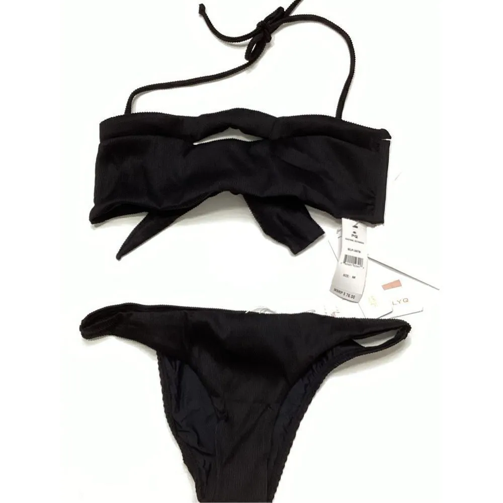 New. PQ black pearl teeny bikini. Medium. Retails $149 - Image 10