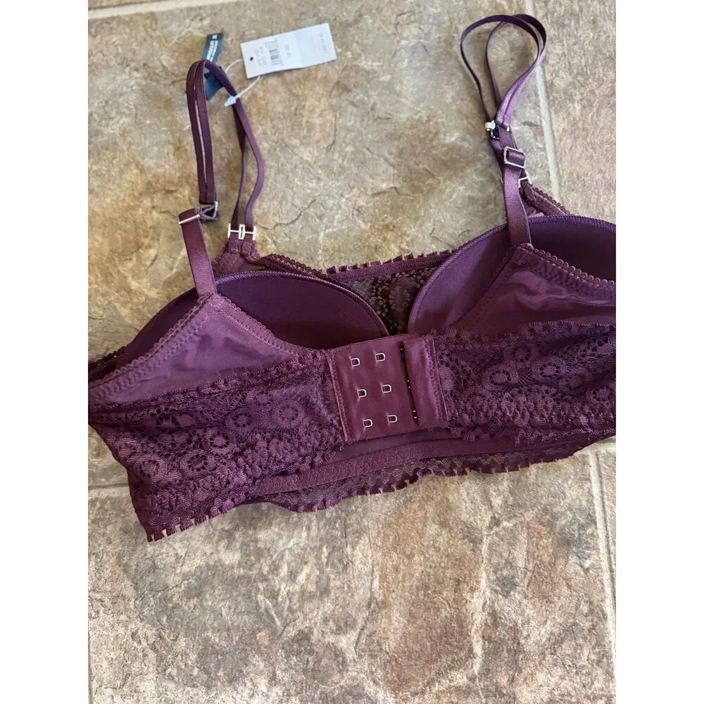 Aerie Real Power Wireless Push Up Joy Convertible Lace Bra Size 32C - Image 9