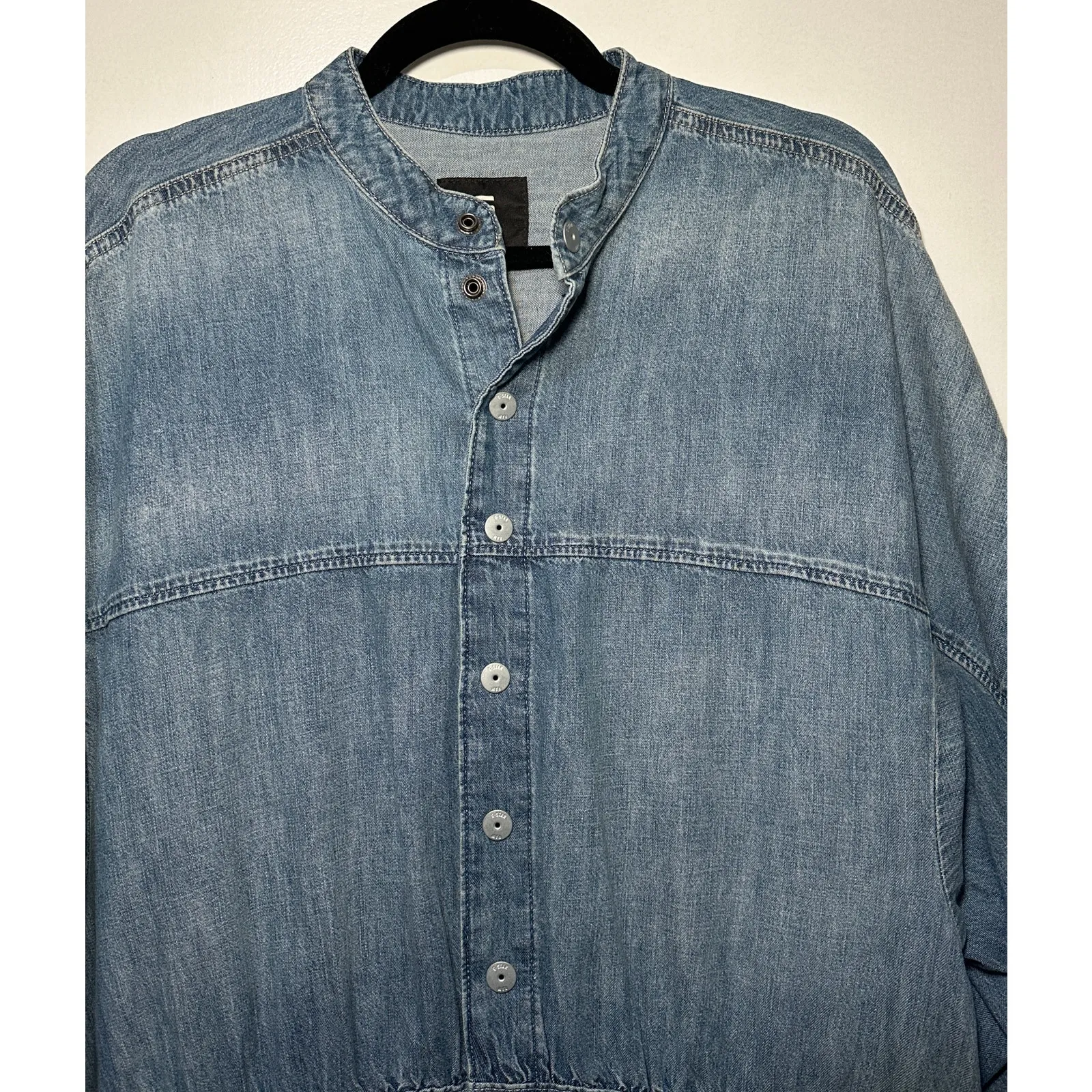 G-Star RAW Women's Macro Balloon Mini Dress Blue Denim Sz Medium NWT Lightweight - Image 3