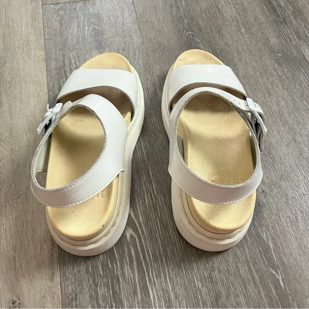 Dr. Martens Dr. Marten Romi Platform White Sandals - Image 3