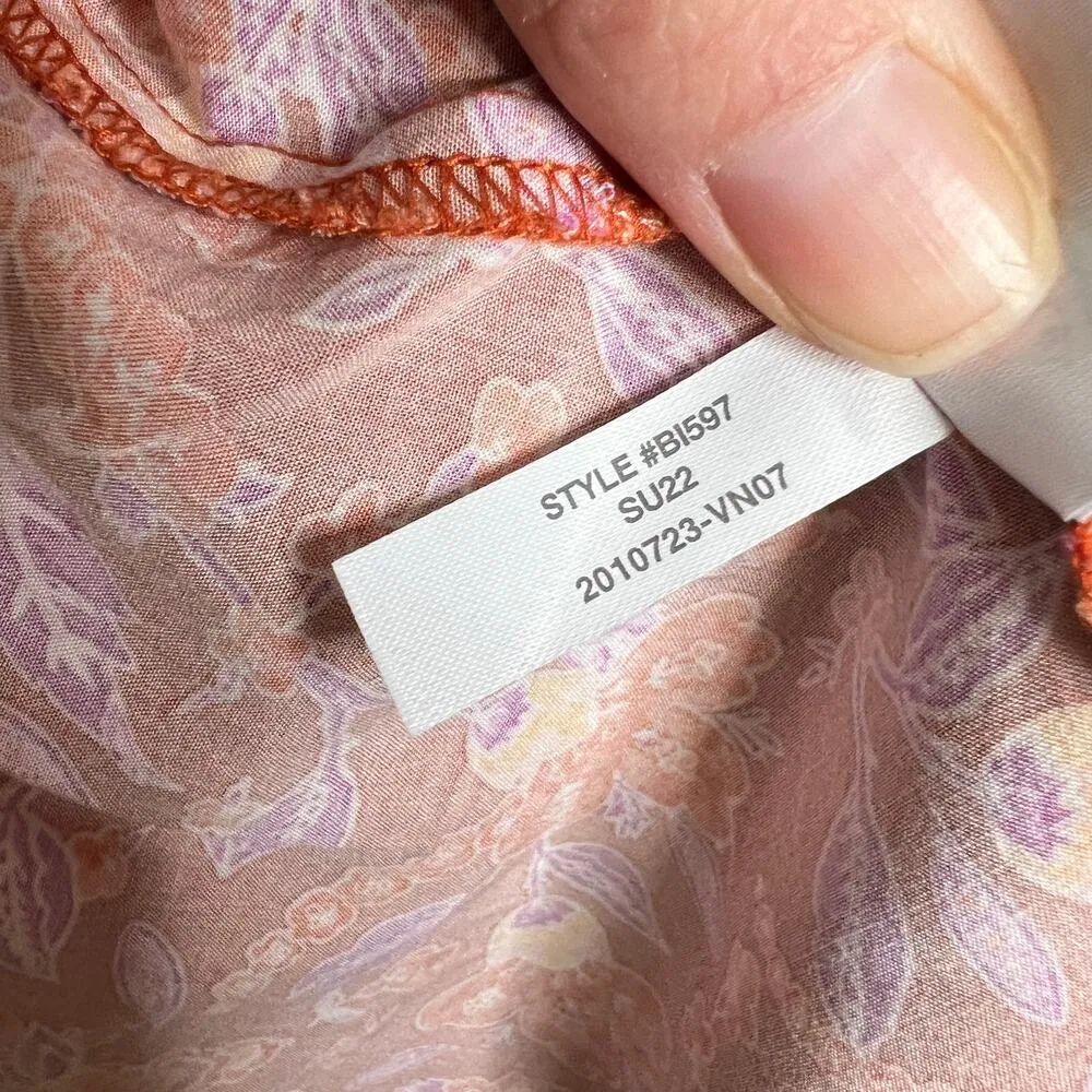 J. Crew Floral Tiered Midi Dress Size Large - Image 9