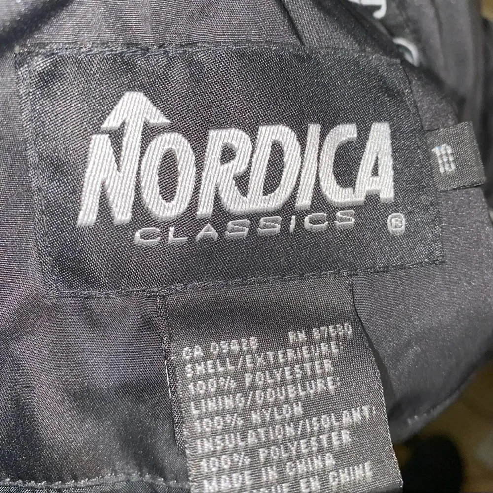 Nordica Classics Hooded Snow Ski Jacket Zippered Buttoned lots of pockets sz 10 - Image 13