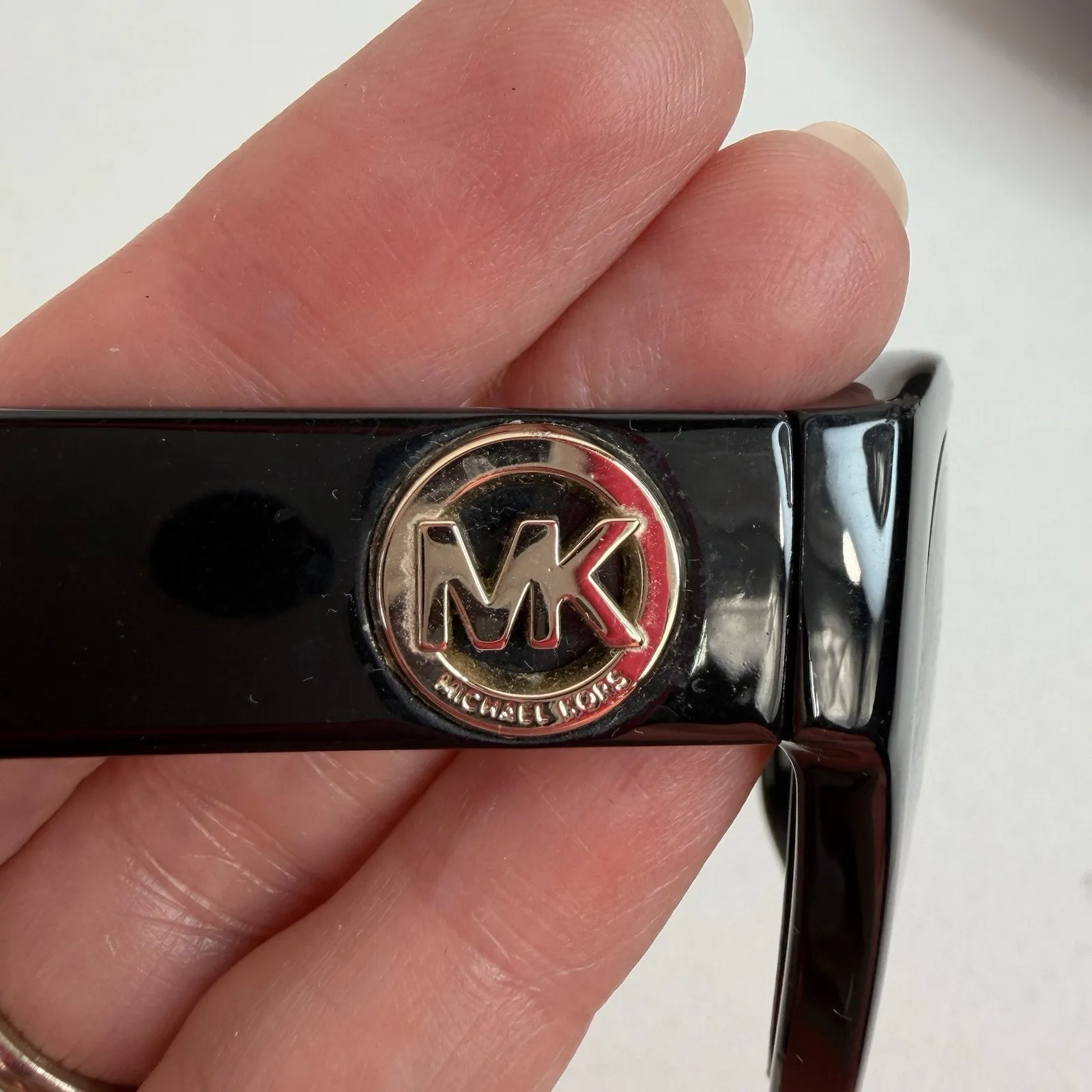 Michael Kors Women’s Sunglasses FRAMES ONLY Brown Gold Logo Cateye Shape - Image 8