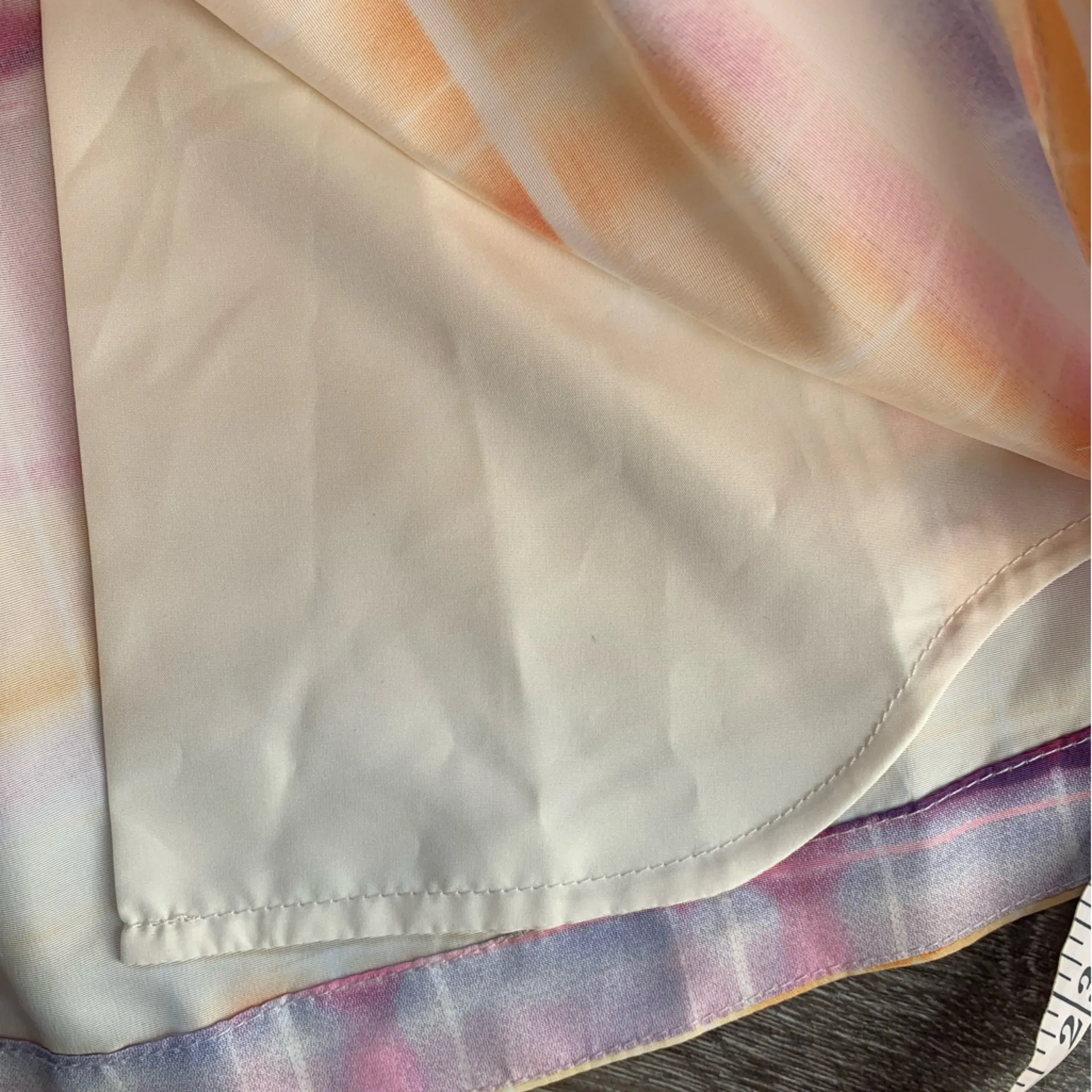 Future Collective Vibrant High Waist Ruffle Shorts S Orange - Image 5