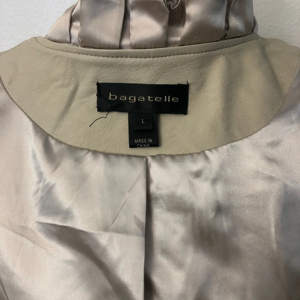 Bagatelle women's leather  ruffle jacket - Image 9