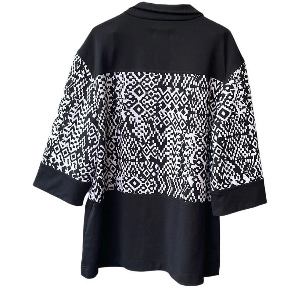 Focus 2000 size 16 over sized blazer jacket Black - Image 2