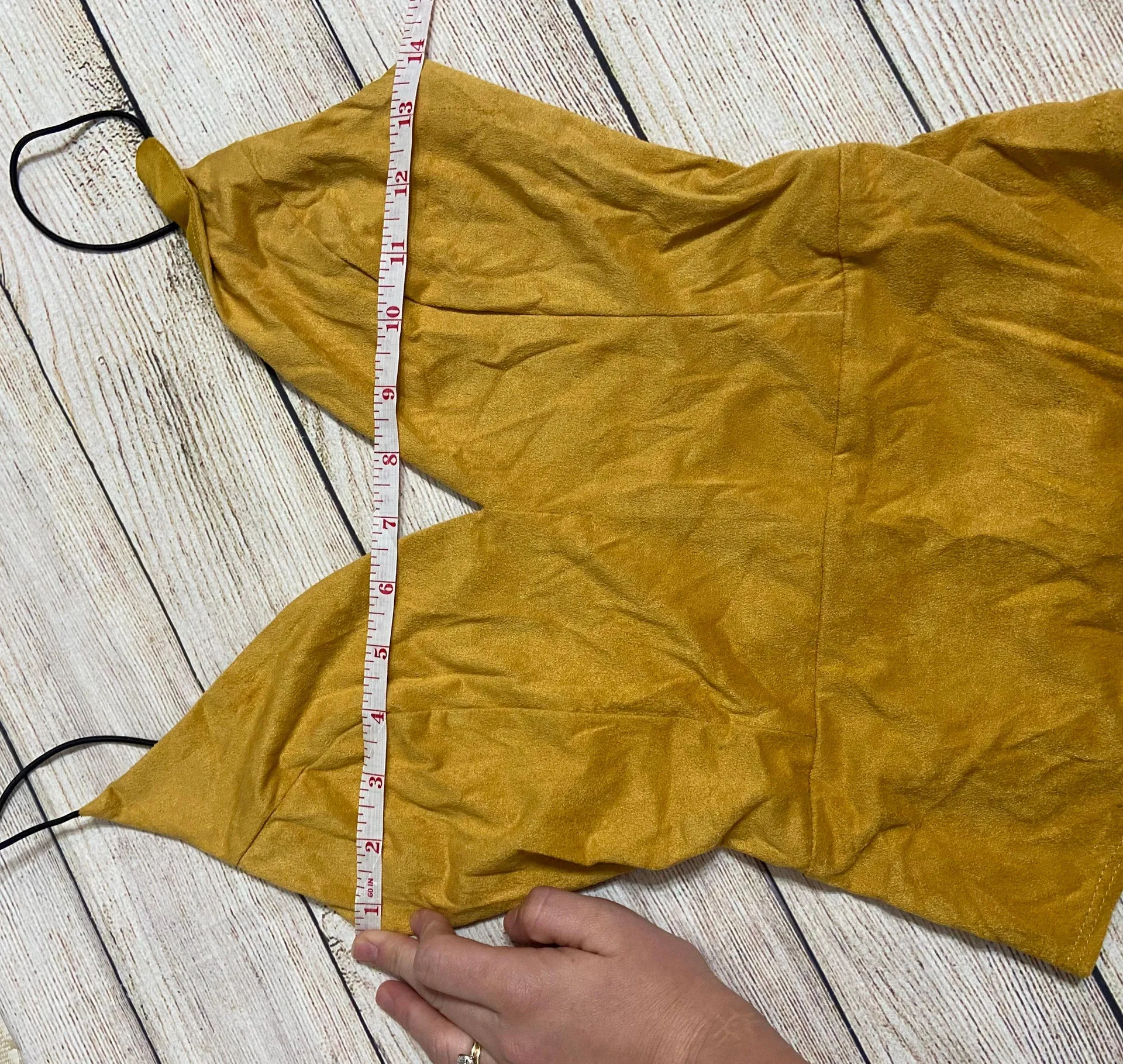 Windsor Mustard Open Back Bodysuit - Image 6