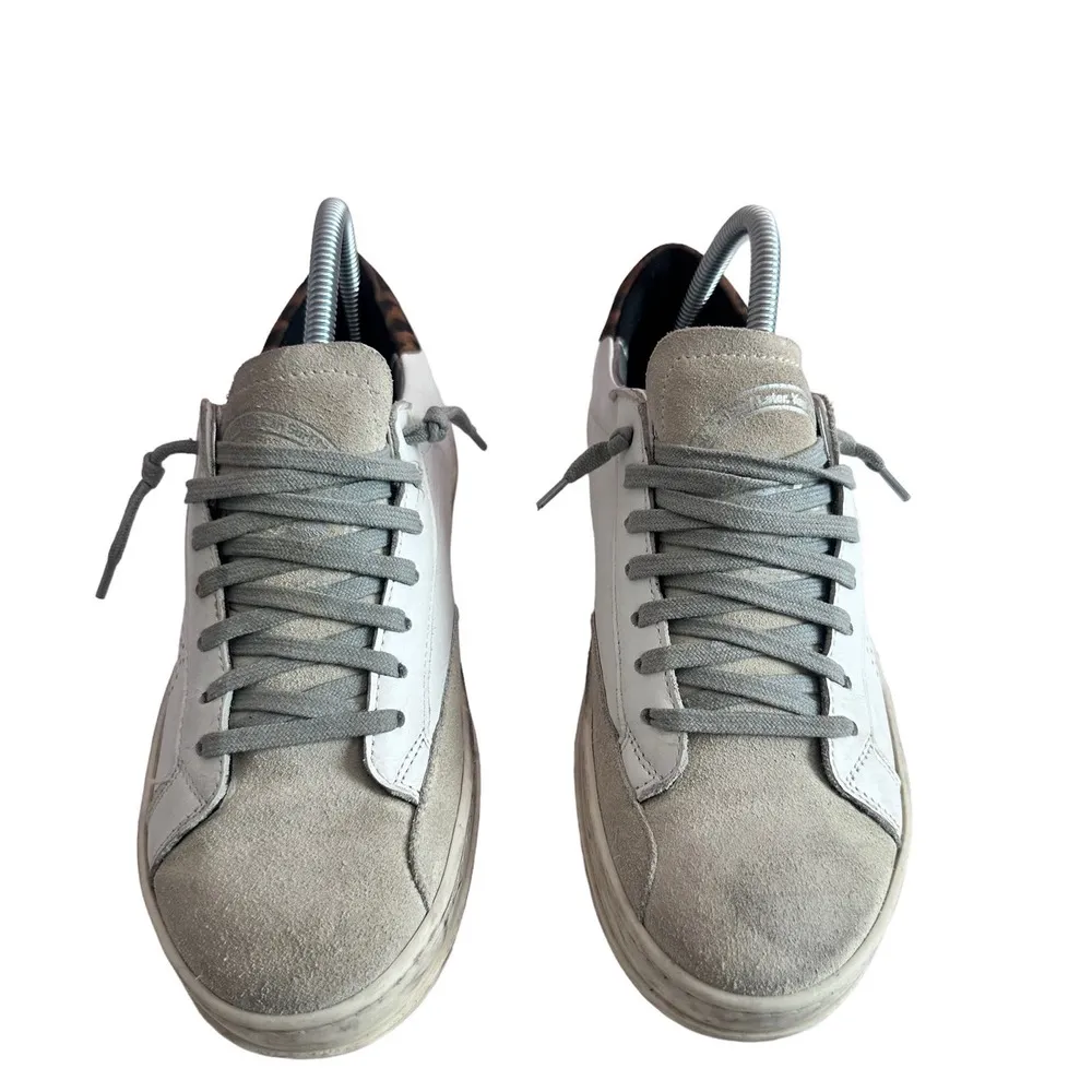 P448 John White Leopard Print Sneakers women's size 38 US 8 ITALY 38  41 US 10.5 - Image 3