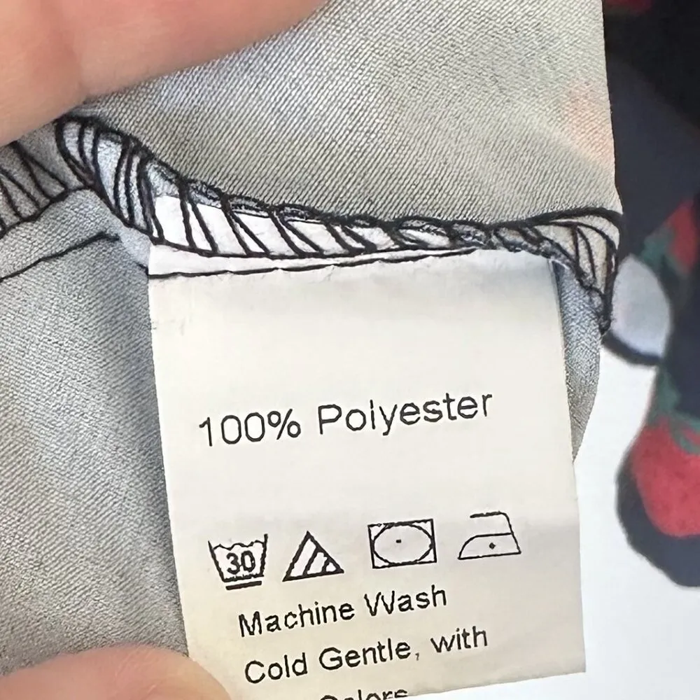 Strawberry Print Knot Cami Dress - Size: Medium - Image 3