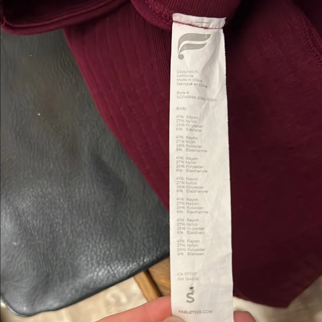 Fabletics Ribbed Seamless High-Waisted Legging Size Small - Image 6