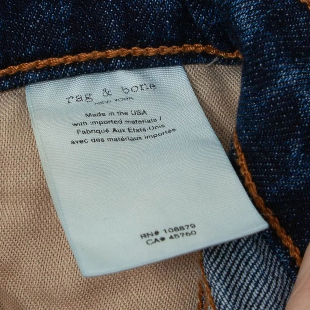 Rag & Bone The Dre Low Rise Slim Boyfriend Harper Jeans Womens‎ Size 27 - Image 12