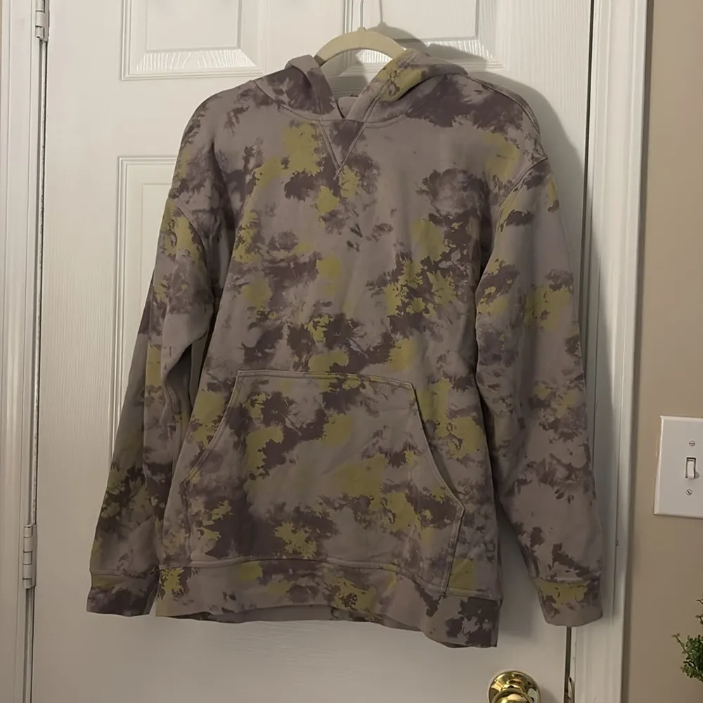 Lululemon All Yours Hoodie Orbital Tie Dye Mauve Grey Multi Size 10 - Image 6