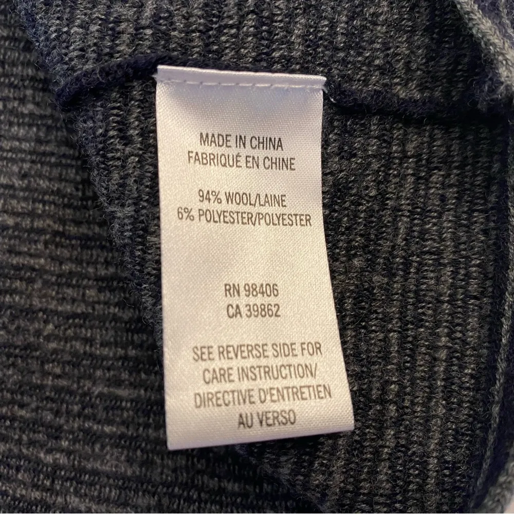 Theory Gida KS Skirt Wool Flounce Sweater Mini Evian Stretch Charcoal Small - Image 8