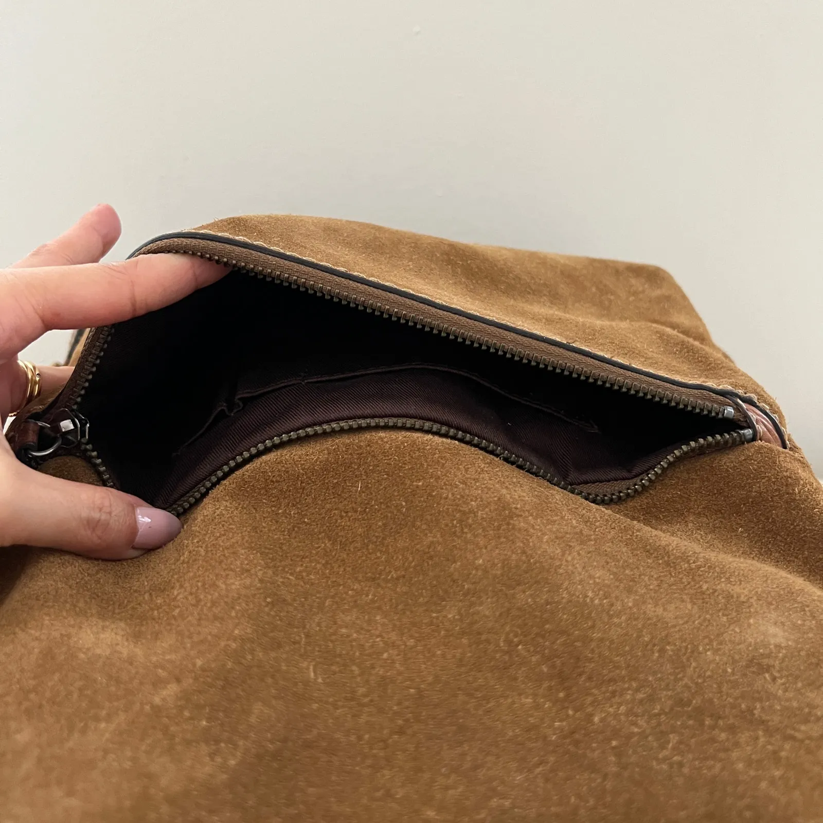 Frye  Chris Suede Leather Backpack Sand - Image 7