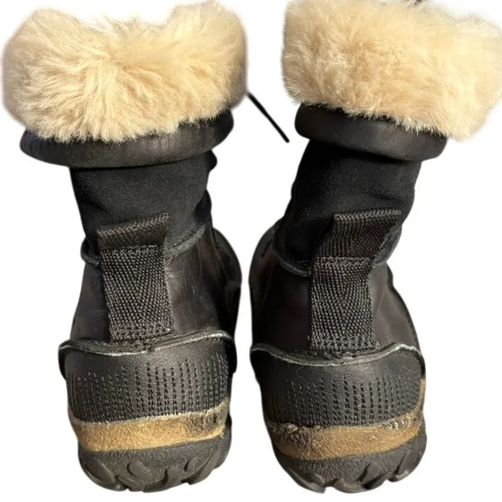 Merrell Tremblant Mid Polar Boots Women's Sz 10 Black Faux Fur Waterproof Winter - Image 5