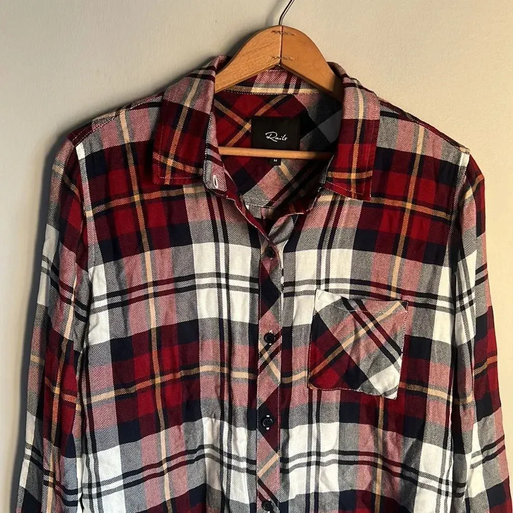 Rails Hunter Shirt Merlot Navy Gold - Image 4