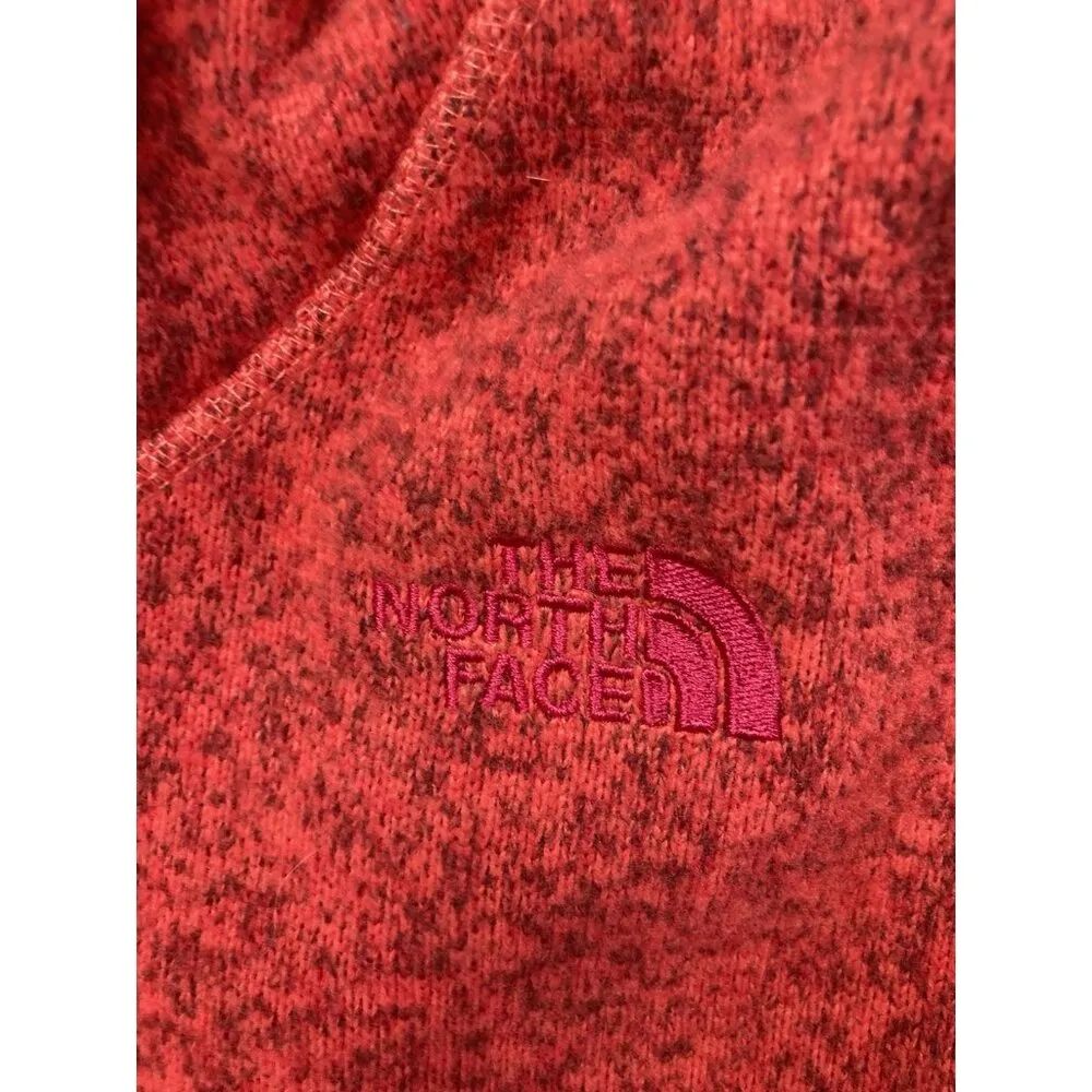 *The North Face Womens Hoodie Size M Red Pullover Plaid Hood Athleisure Hiking - Image 7