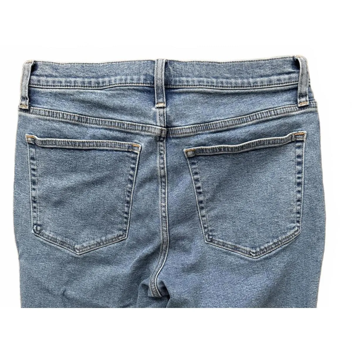 J. Crew Women's Mid Rise Flare Cropped Denim Jeans Size 29 Small Blue Streetwear - Image 5