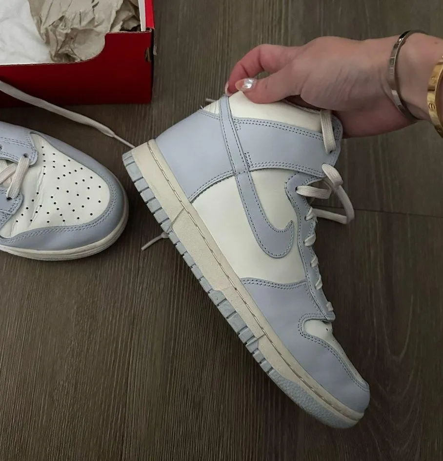 Women’s Nike Dunk High - football grey - Image 6