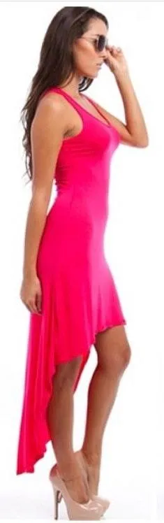 Pink High low tank dress Size L - Image 5