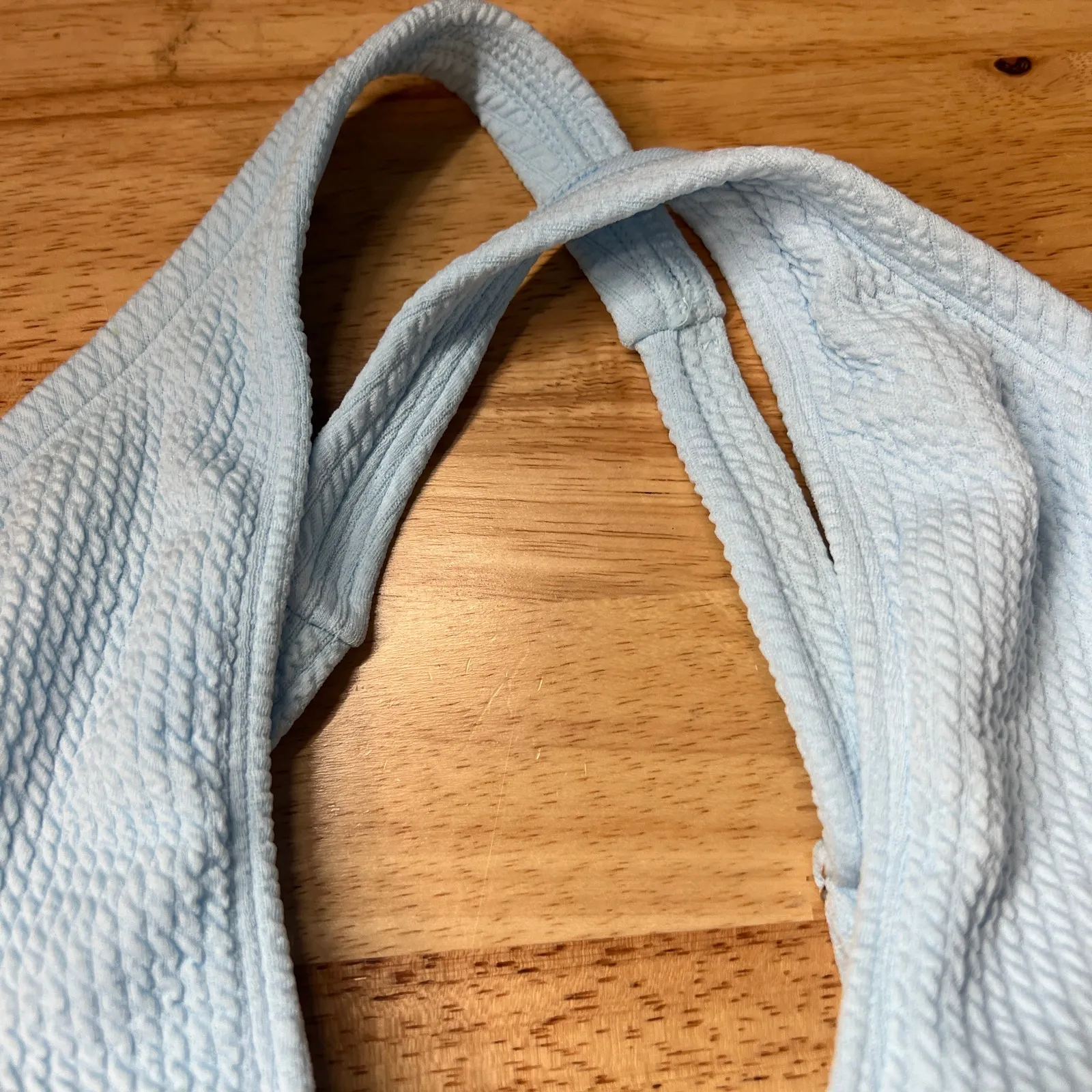 Wild Fable Women's Light Blue Textured Halter Bikini Top - Size 2X - NWT - Image 10