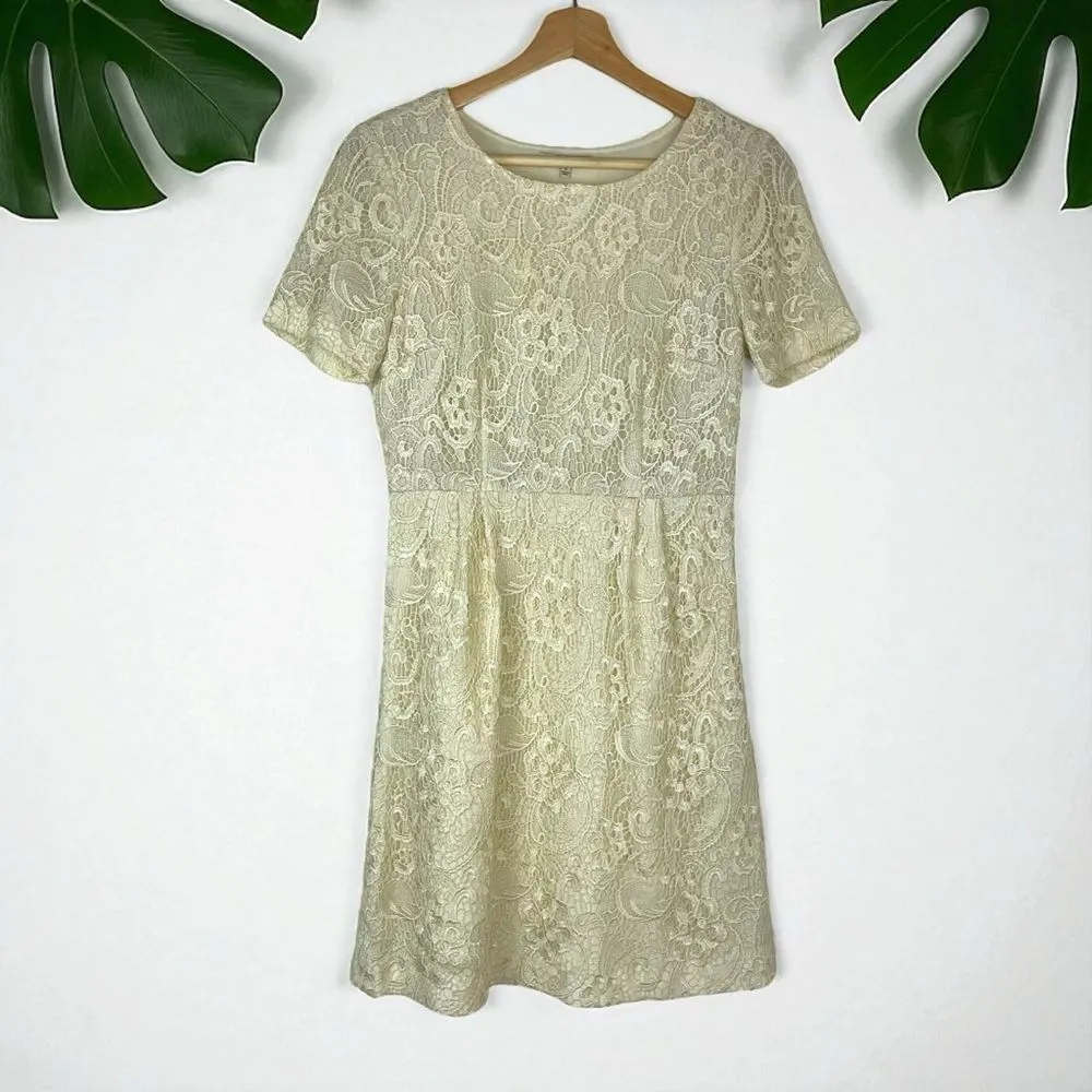 Madewell Broadway & Broome Birdcage Lace Dress in Ivory Cream - Image 5