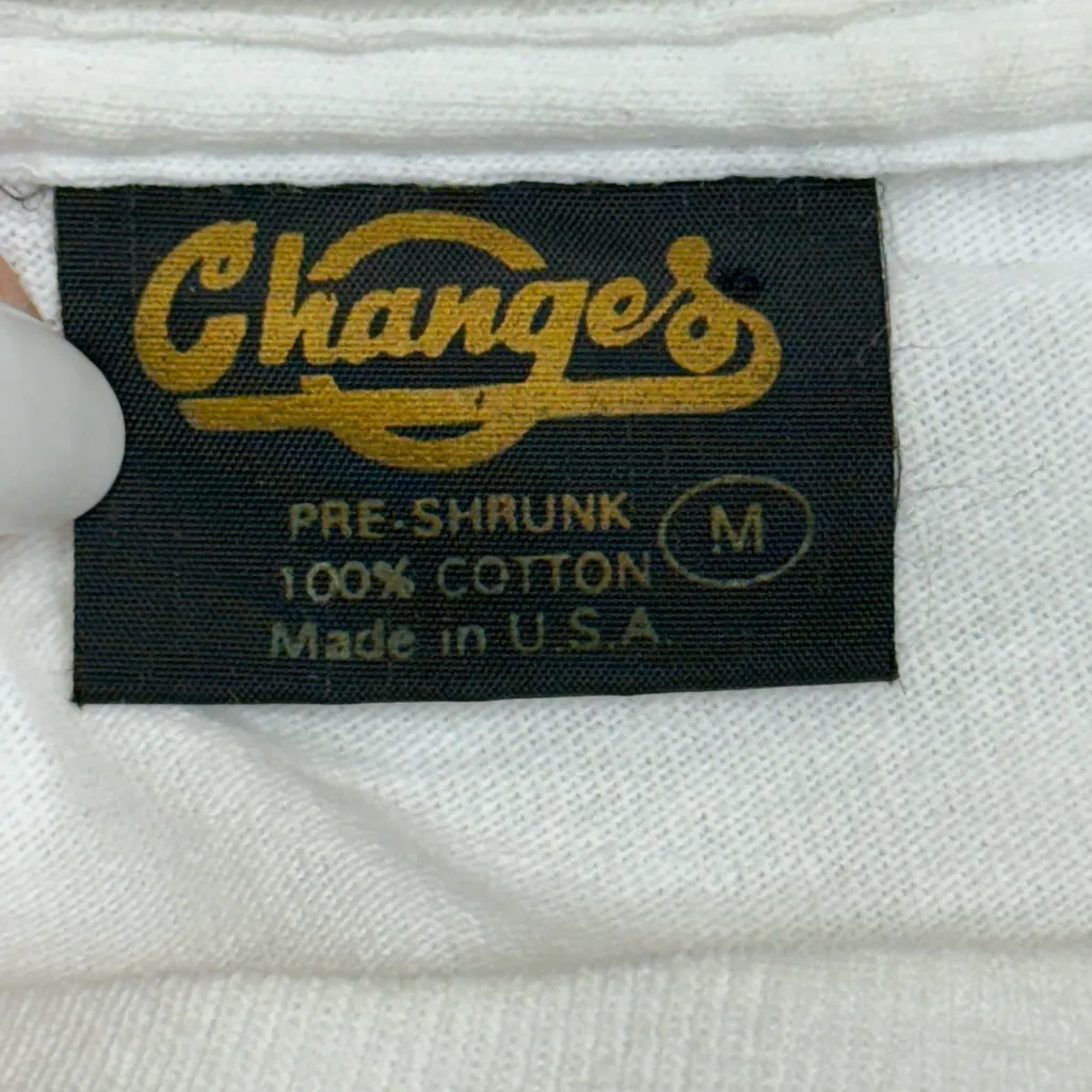 Vintage 90s Ren & Stimpy “What Is It Man?” Graphic T-Shirt White Medium EUC - Image 3