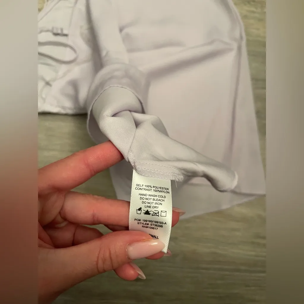 NWT SHINESTAR LACE SATIN CAMI TOP  S - Image 6