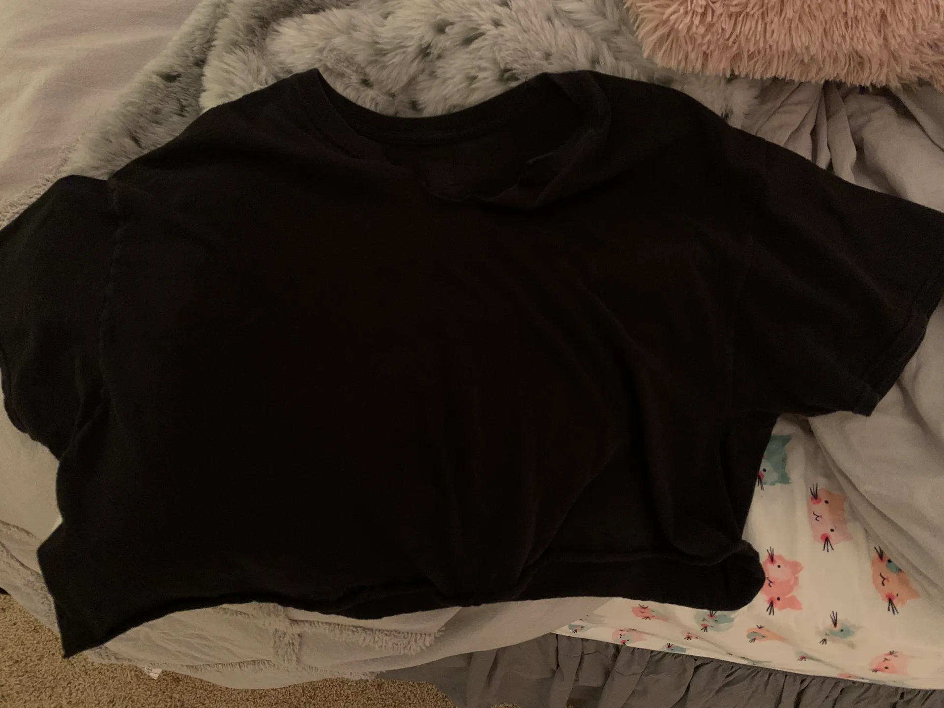 Hanes Black Cropped Top - Image 4