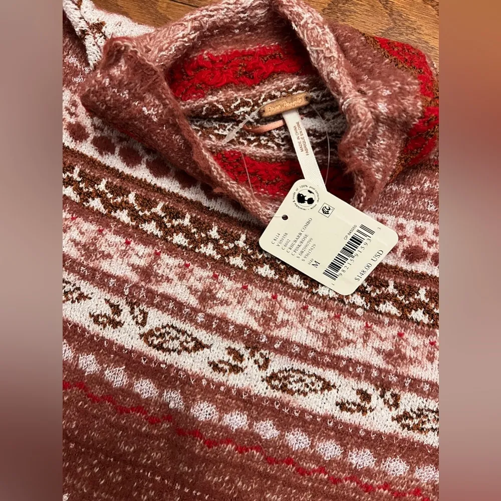 Free People Bali Juniper Turtleneck Sweater-M - Image 8