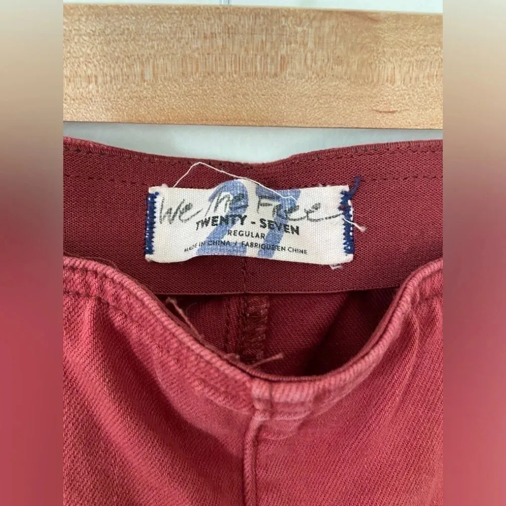 Free People We The Free Flare Rust Pull On Pants size 27 - Image 3