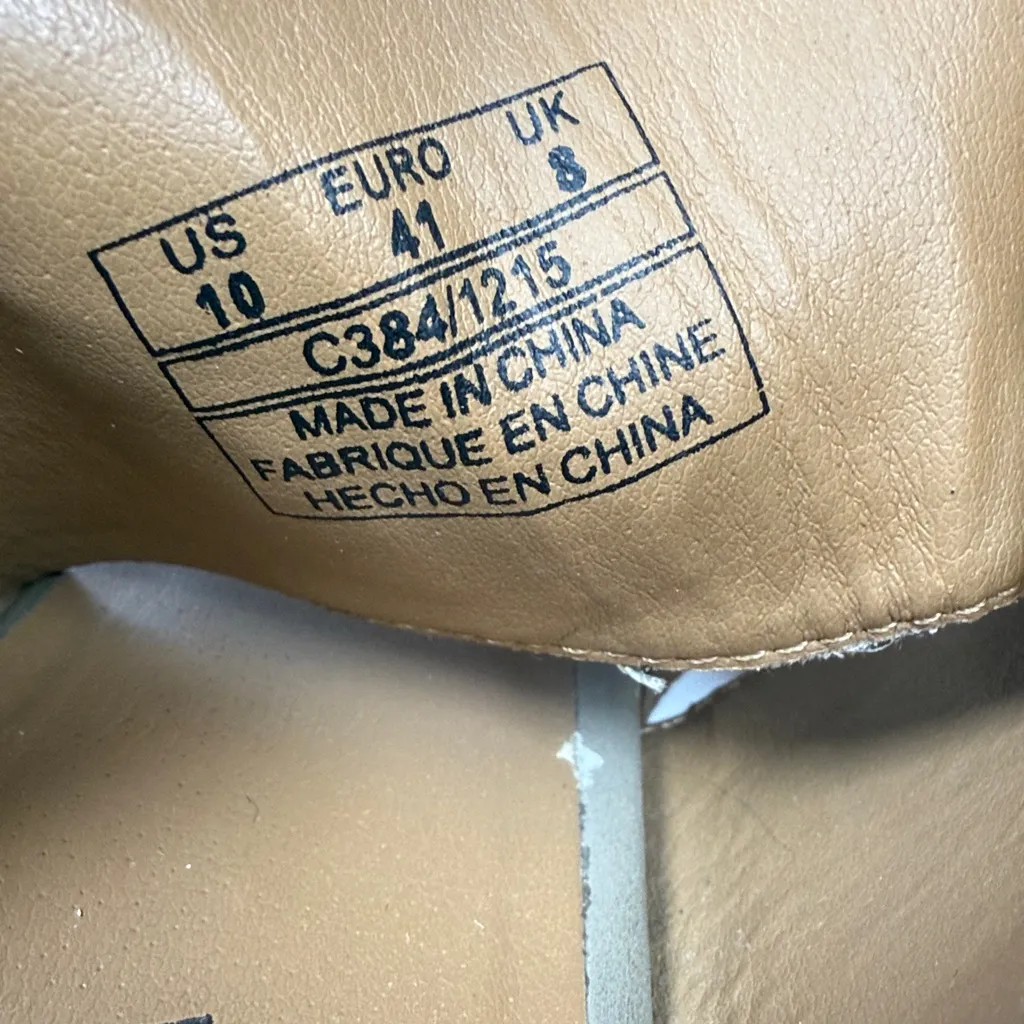 Kelsi Dagger Suede Ankle Strap Suede Leather Chunky Heel Sandals S-474 Sz 10 - Image 7