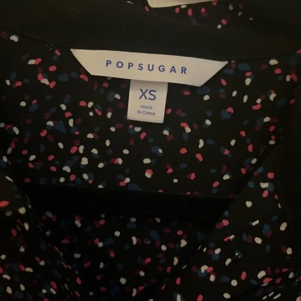 Popsugar Women’s Black Polka Dot Blouse Size XS - Image 22
