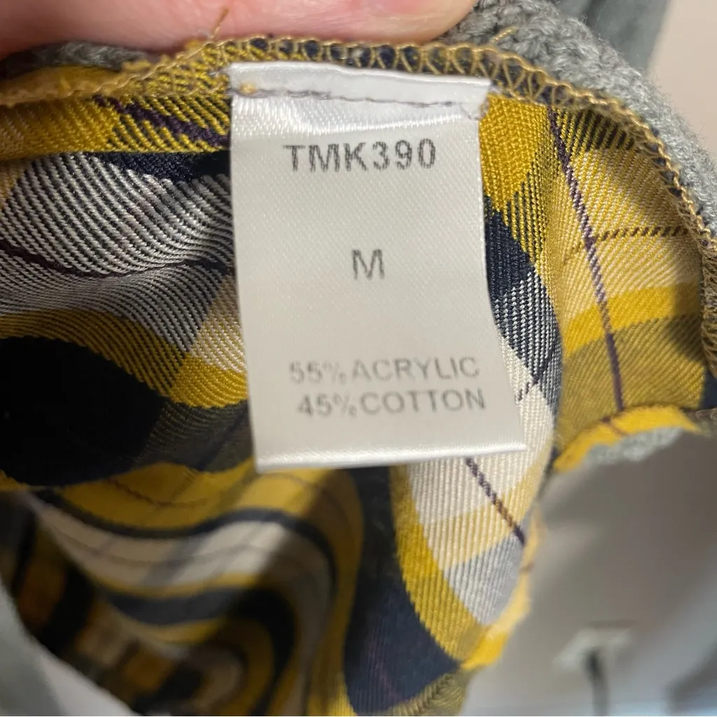 THML gray knit Sweater flannel back medium - Image 5