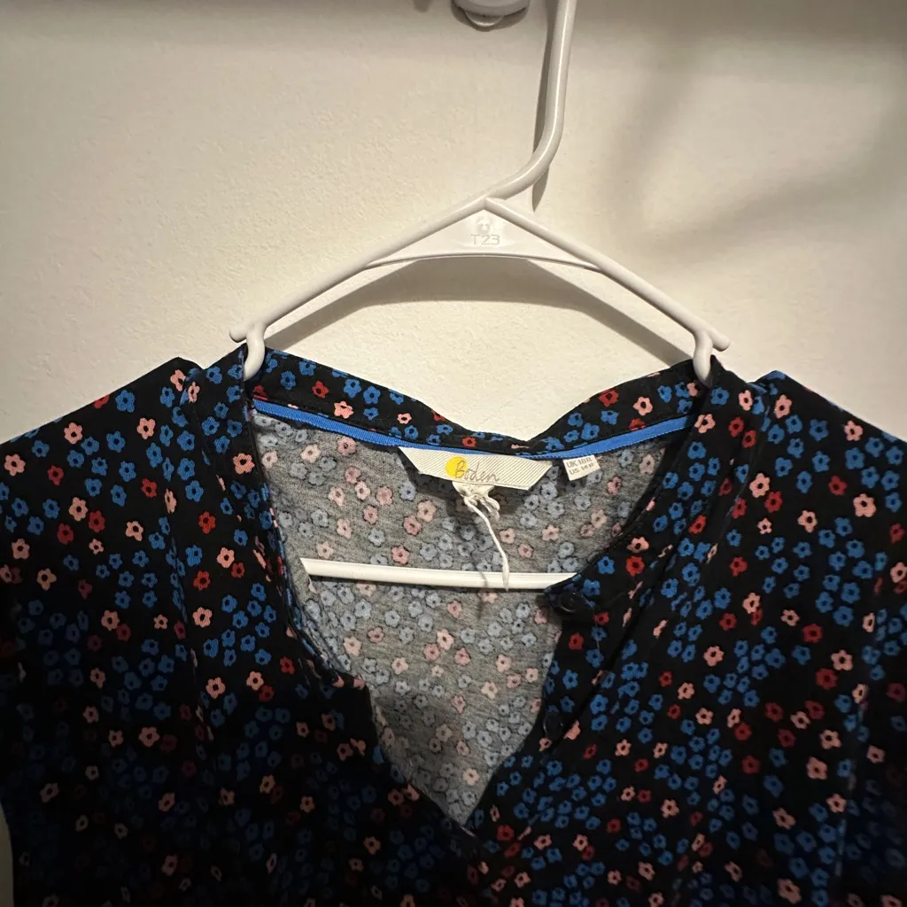 Boden Easy Jersey Shirt Dress 14R Size 14 - Image 6