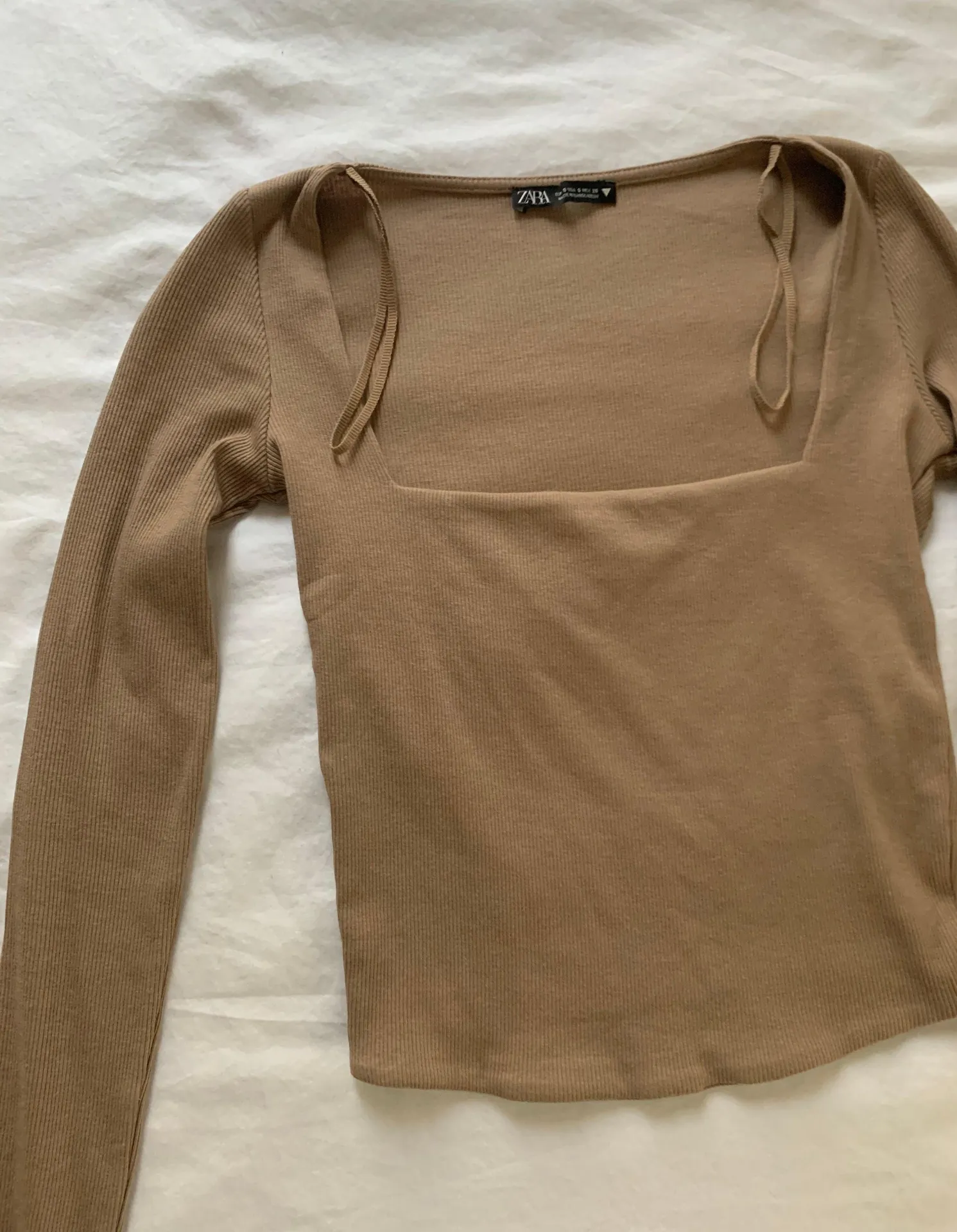 ZARA Long Sleeve Crop Top - Image 2