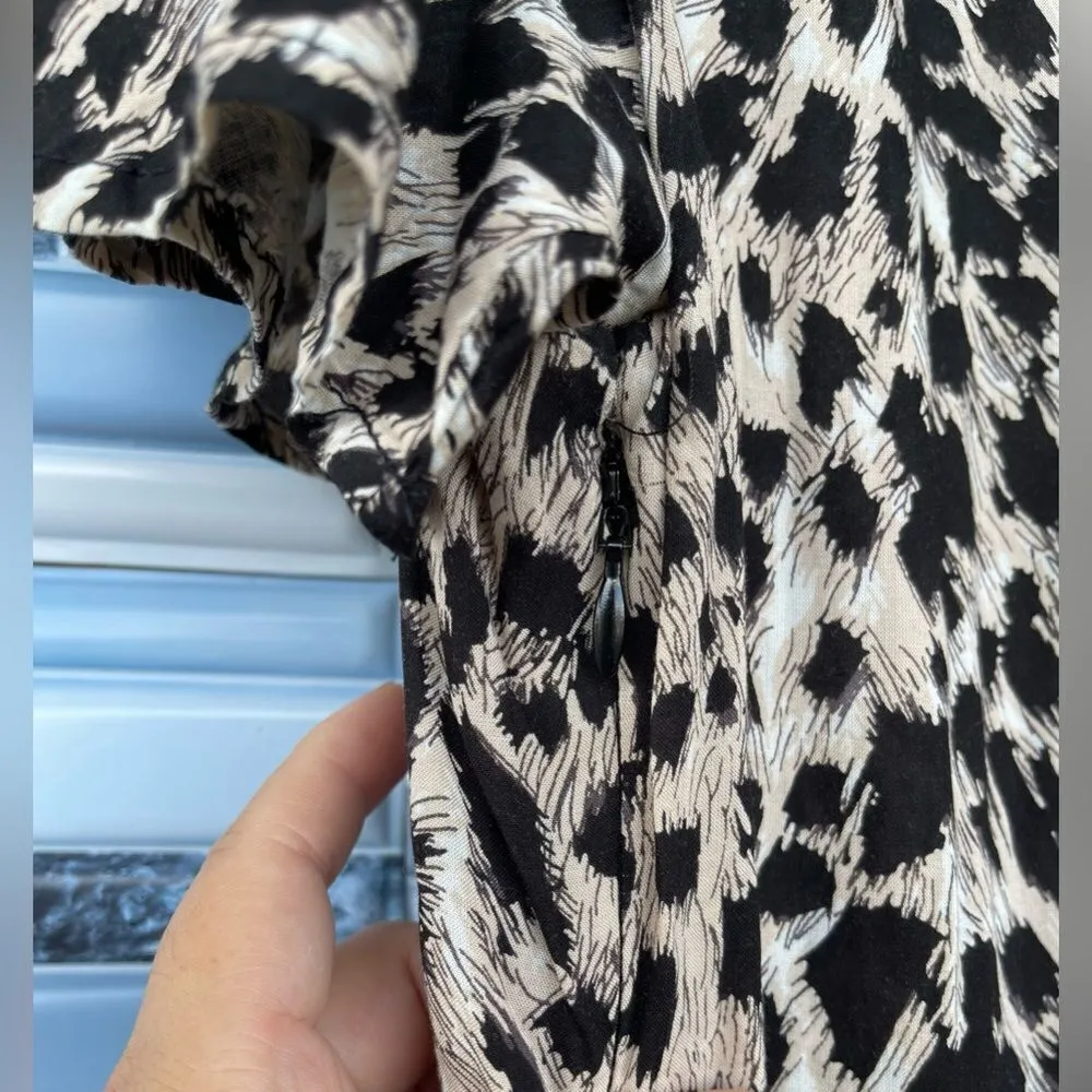 Auguste the label leopard dress size 10 Black - Image 6