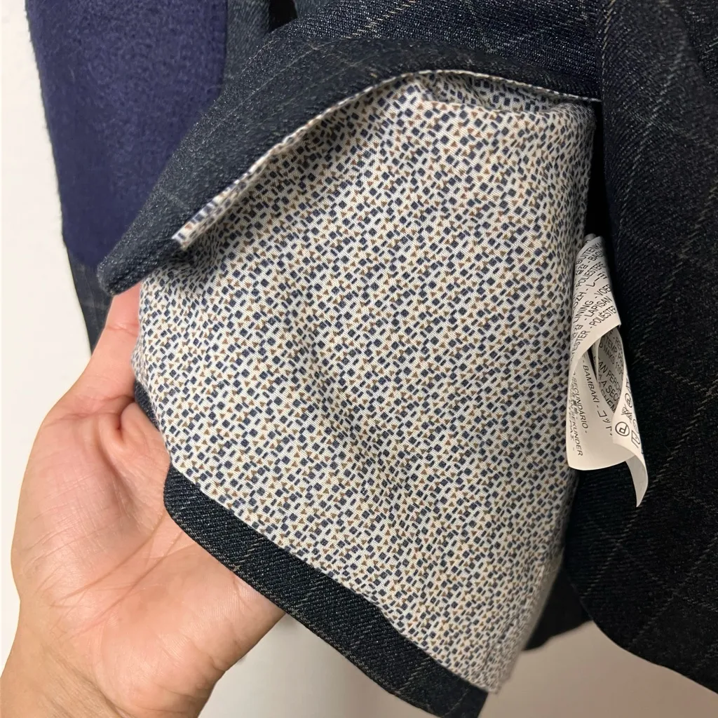 Zara Patch Elbow Checkered Blazer - Image 6