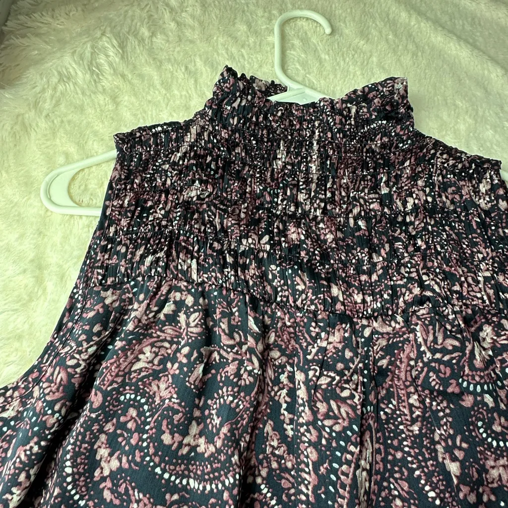 Vince Camuto  Smocked High Neck Dress - Image 6