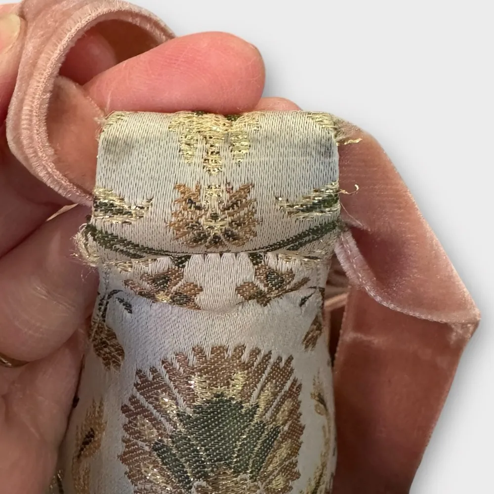 Lewit Liliana Ankle Wrap Velvet Sandal Pink Size 8.5 - Image 15