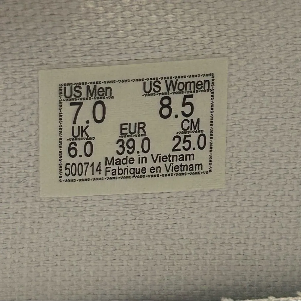 VANS Mary Jane white gold buckle shoes sneakers women’s 8.5 new - Image 3