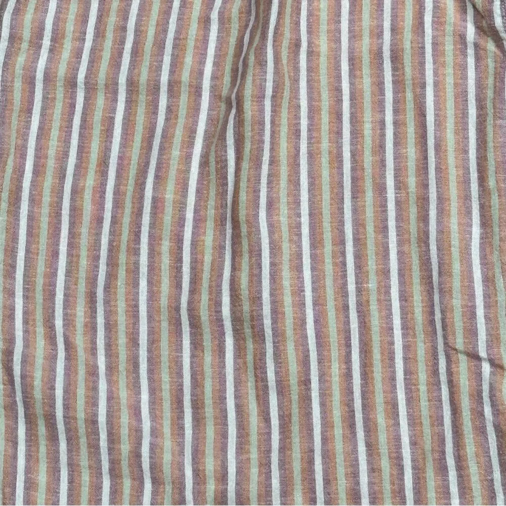 Patagonia Garden Island Pants Pinstripe Hemp Wide Leg Women’s Small - Image 2