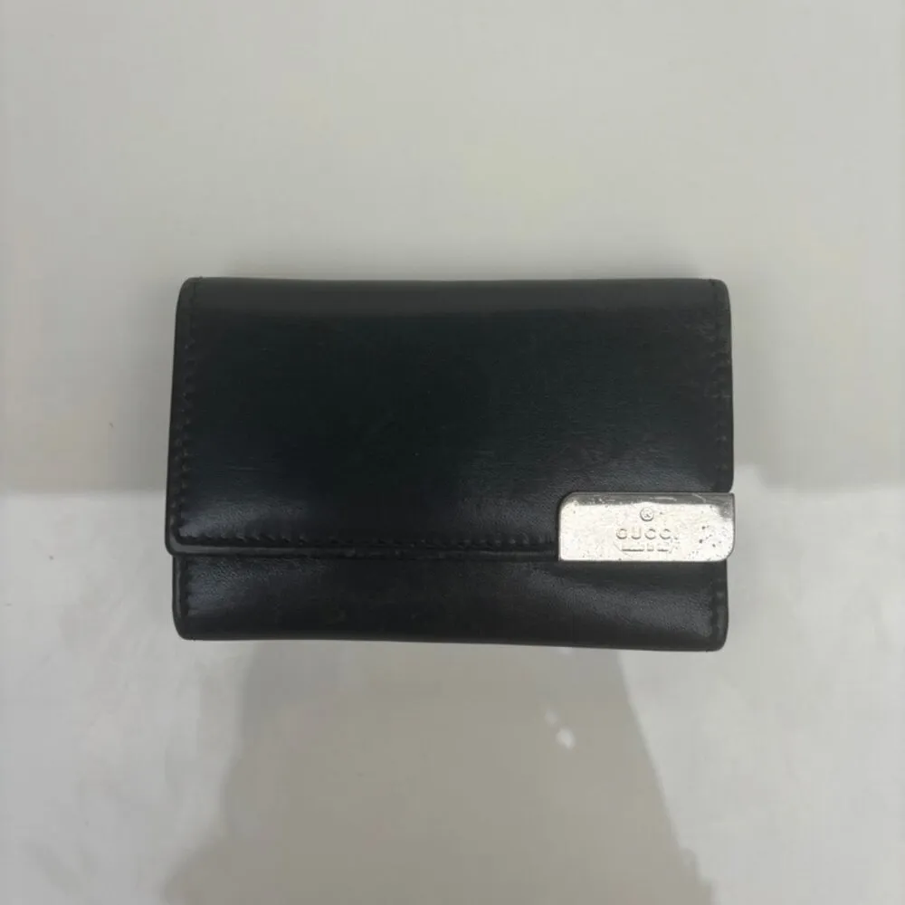 Gucci  Black Leather Key/Card Holder - Image 3