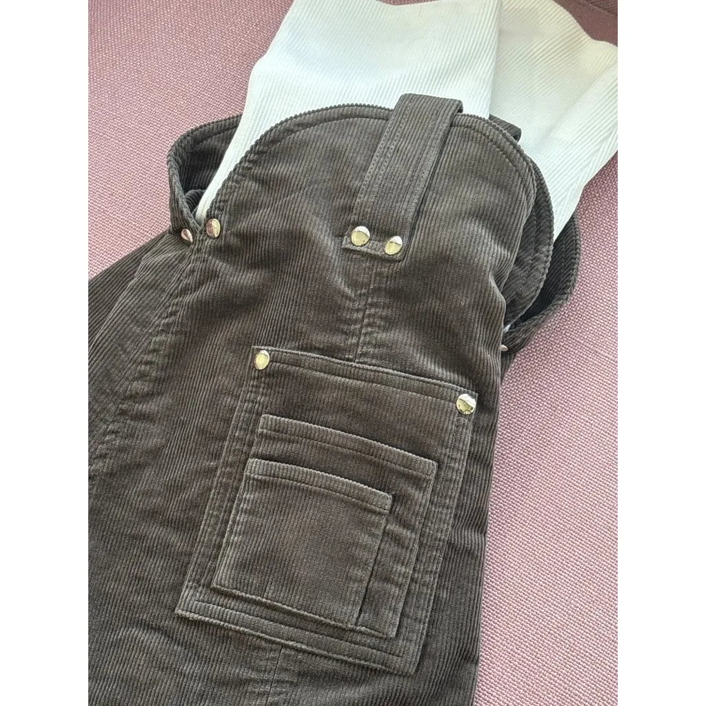 PRIVATE POLICY Corduroy Leg Warmers in Grey X - Image 5