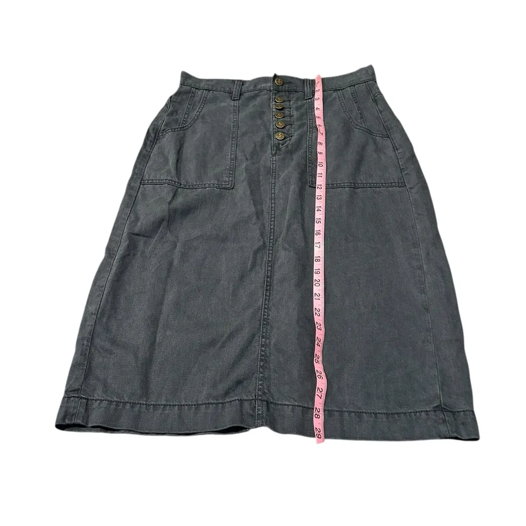 SUNDANCE linen blend midi skirt - Image 2